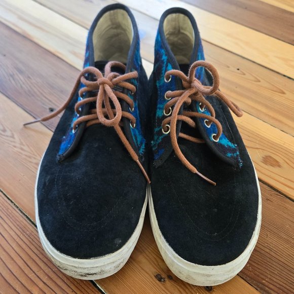 *RARE* Vans Pendleton Aztec Tribal Blue Low-Top Sneakers, GUC - Picture 2 of 7